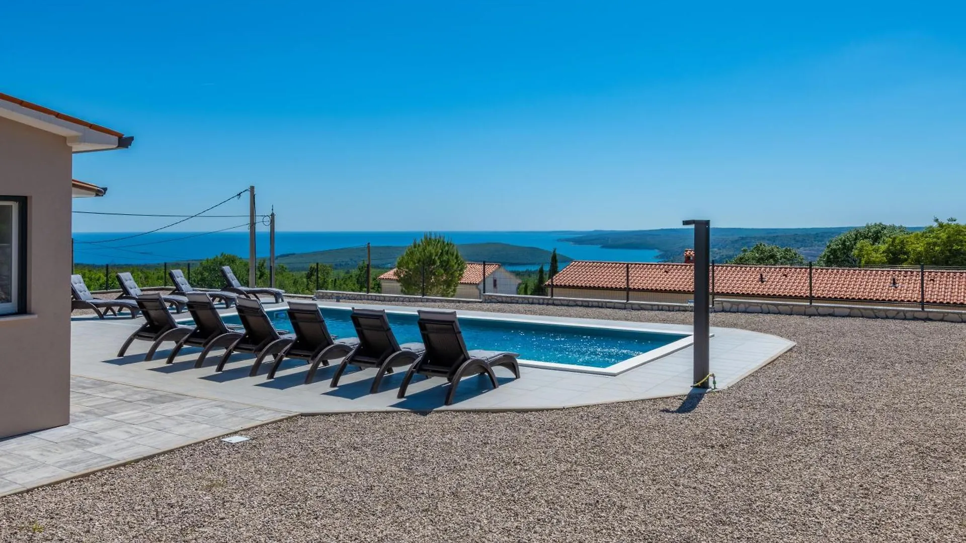 Villa Ema, A Beautiful Villa With A Wonderful View Of The Sea Stanisovi 度假居